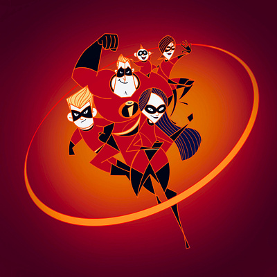 THE INCREDIBLES character design design disney illustration illustration design illustration digital ilustracion ilustraciones ilustrador ilustradora los increibles pixar procreate the incredibles