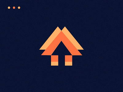 Upside arrow arrow creative finance home icon logo design modern motion saas tech ui ux unique unused