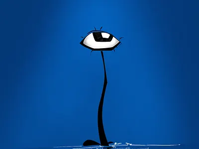 I am watching you art digital painting illustration vector