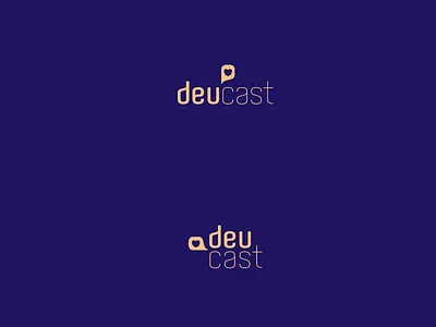 Logo - deucast branding design icon design identity branding identity design logo logodesign minimal podcast typography vector