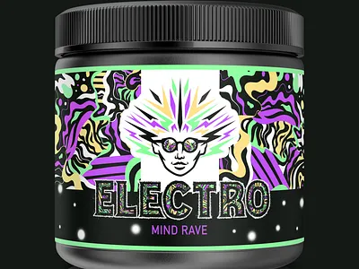 Electro brand concept brand design branding concept design design identity illustration lettering logo packaging rave typography