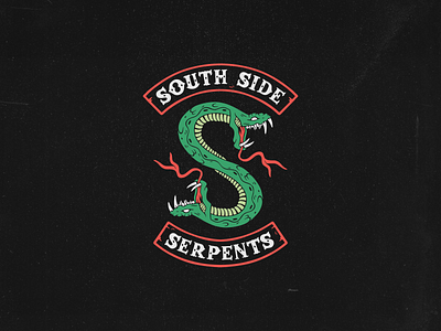 South side serpents biker logo black death design distressed gang logo illustration logo serpent serpents snake south side serpents southside serpents vector