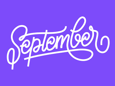 September brand branding custom type design graphic graphic design lettering logo type typography