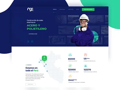 Design Website | Natural Gas Company branding design flat site ui user friendly ux webdesign website