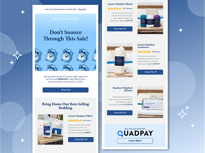 Bedding Email Design branding email ui