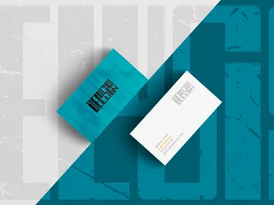 Delusion - business card mockup automotive logo branding car collective design logo