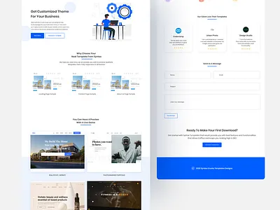 Template Landing Page design landingpage ui uidesign ux website design