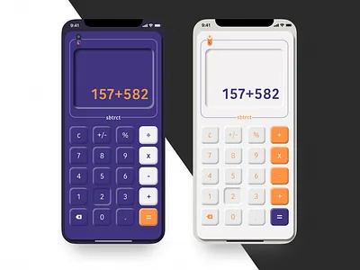 Calculator | #DailyUI 004 calculator daily ui dark mode light minimal ui ux