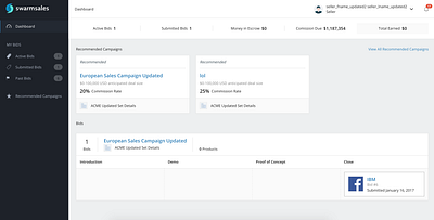 Sales Marketplace Dashboard Design application design desktop ux web