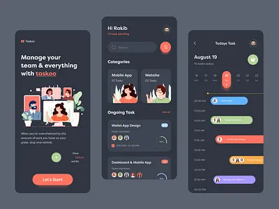 Task App Design app app design appointment app mobile mobile app mobile design schedule app tak management app task app task management to do list todo todo app ui uiux ux