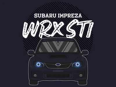 SUBARU IMPREZA STI automotive burnout car cars emblem illustration impreza japan japanese jdm muscle racing speed sti subaru supercar transportation vector vehicle wrx