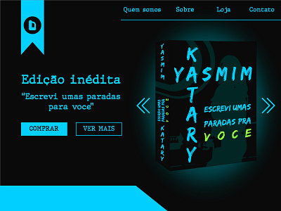 Landing Page #003 book branding dailyui design icon illustration landing landingpage logo loja site ui ux
