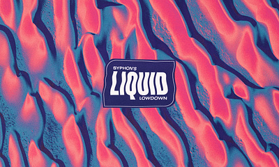 Syphon's Liquid Lowdown — Show Cover abstract abstract art abstract texture dnb drum and bass gradient liquid dnb mix mixcloud playlist typography