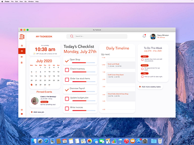 Task Calendar Desktop calendar daily ui dailyui dailyuichallenge design desktop app desktop design interface task task manager ui