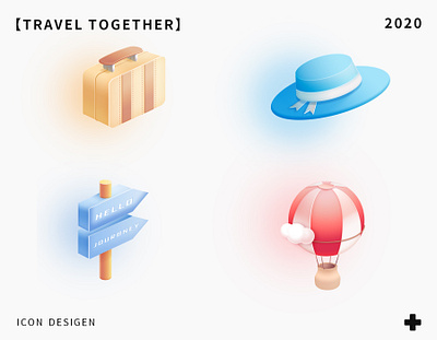 TRALEL TOGETHER design icons ui