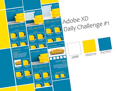 Adobe XD Daily Challenge #1 adobe illustrator adobe xd design ui xd xddailychallenge