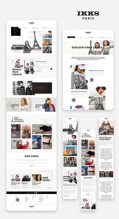 IKKS PARIS desktop webdesign