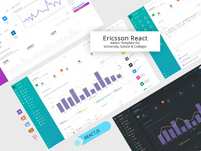 Ericsson React - University Admin Template admin admin dashboard admin panel bootstrap clean react react admin template react webapp reactjs responsive template university webapp