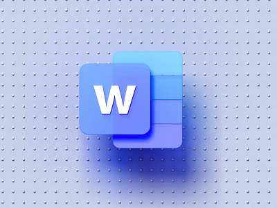 c4d icon word office icon