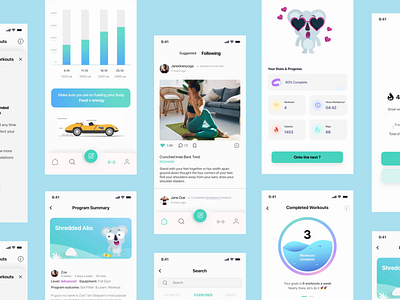 Steppen | Health & Fitness App app design day dumbbell fitness fitness app gym health healthcare jogging medicine mobile mobile app motion graphics motion ui social steppen story tracker workout workout app