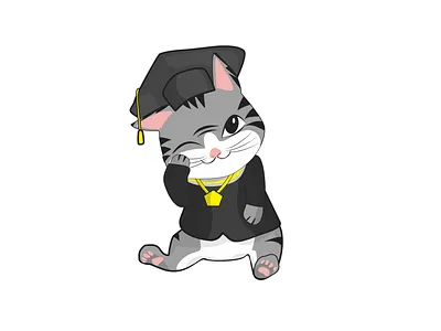 College Graduation animation art cartoon corel design flat illustration illustrator logo vector