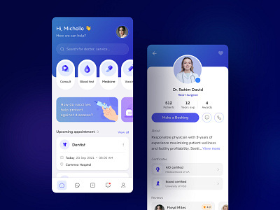 Doctor Appointment - Medical Mobile App design mobile ui ux