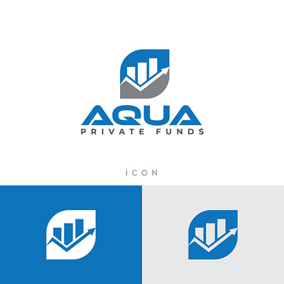 Aqua Private Funds adobe illustrator artwork beat loogo branding graphicdesign icon logo logo design logo designs