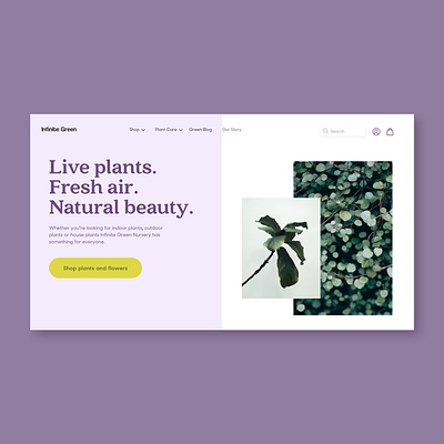 Brand Expression 02 brandexpression design nursery plant styleguide styletile ui ux webdesign