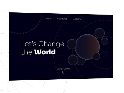 World Changing (Spline) 3d animation design interaction motion motion graphics planet scroll spline ui ux world
