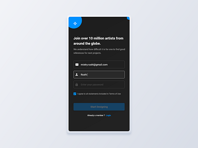 Signup form ui concept adobe xd branding clean concept creative design 2020 designer minimal mobile mobile app mobile ui productdesign signup signup form typography ui ux webdesign