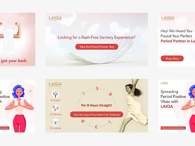 Laiqa Google Ad Banner ad advertising banner design banners branding display google google display ads leaderboard sell online shopify