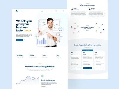 SaaS E-commerce Landing Page 📉 chart dashboard design ecommerce landing page mockup page shop store ui ui design uidesign uiux user interface ux ux design uxdesign uxui web website