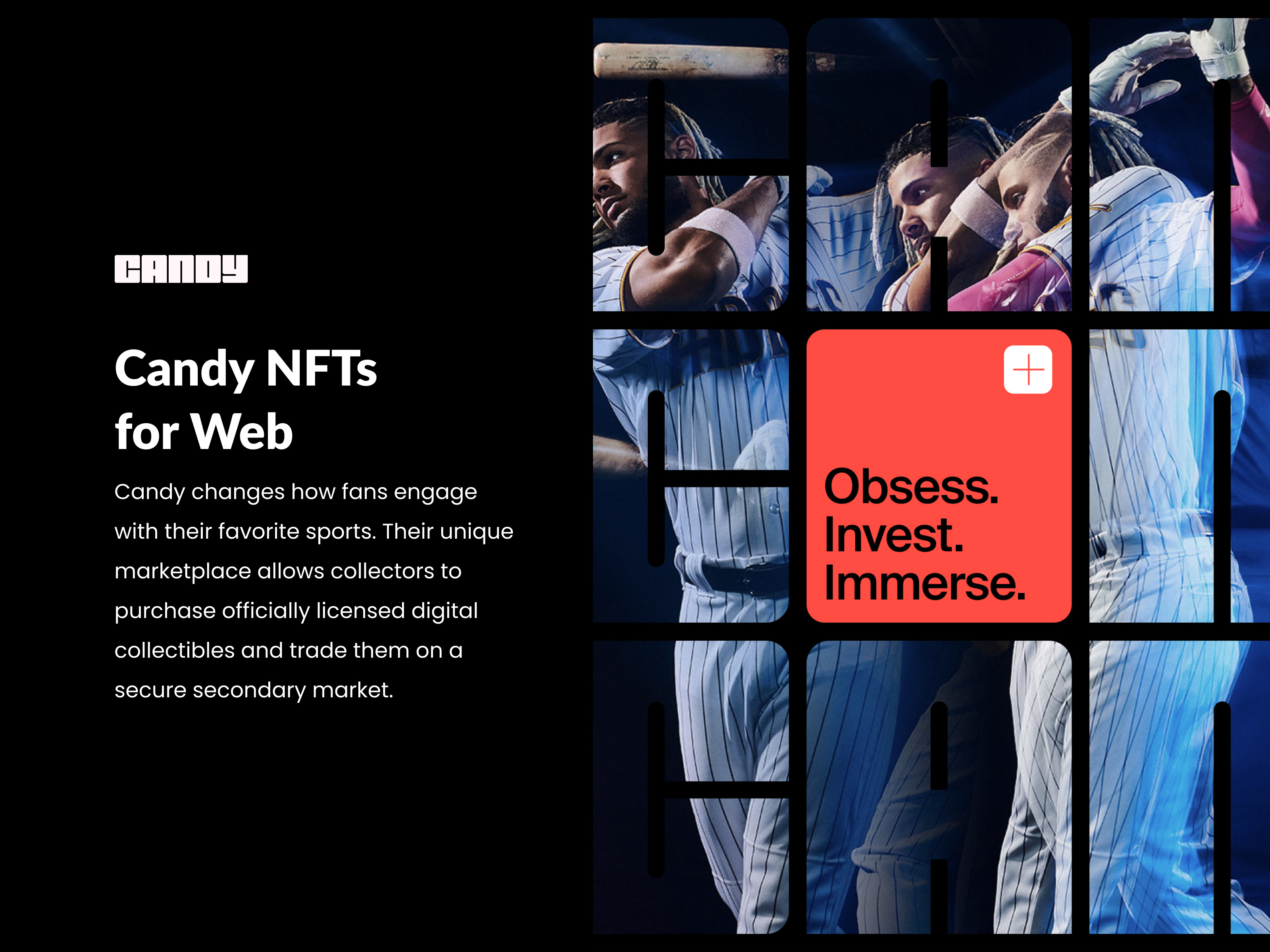 Candy NFT's for Web app app design baseball bitcoin crypto currency finance major league baseball mlb money nfts product design ui ux web design