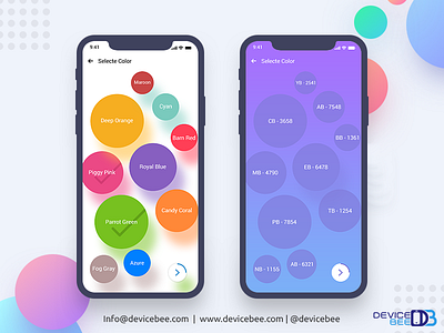 On Demand Paint Selection App app designer app development company best app design devicebee mobile app development