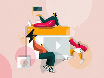 Illustration for a Client news post characer charachter charachter design design graphic art illustration illustration art itechart social campaign texture