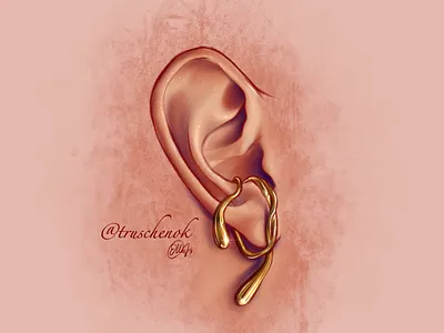 Golden Earring illustration sketch procreate