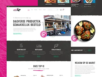Chicken Marketplace website branding chicken chicken wings design desktop illustration market marketplace pink redesign ui ui ux ux vector webdesign