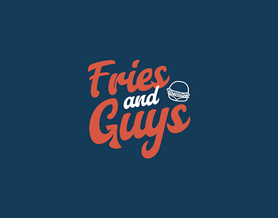 Daily Logo Challenge : Day 33 - Fries & Guys brand identity branding burger burger joint creative daily dailylogochallenge day33 design logodesign logodesignchallenge logotype visual identity