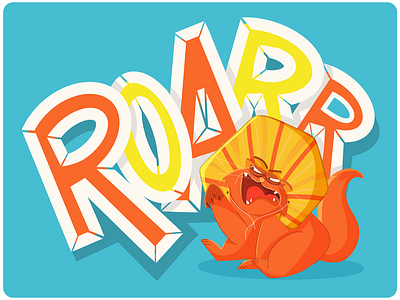Roarr Cat cat childrens book childrens illustration creative design digitalart drawing flat flat illustration funny illustration roar