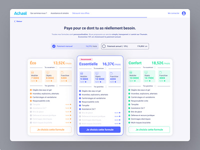 Acheel, Insurance plans page branding and identity card cards design insurance interface plan plans ui uidesign user userinterface ux uxdesign uxui website