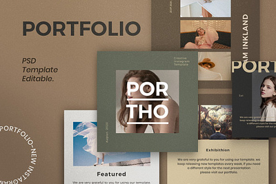 Portfolio - Brand Social Media branding creative design digital art instagram instagram banner instagram post instagram posts instagram posts template instagram stories instagram story template instagram template instagram templates modern posts simple social media social media pack social media template stories