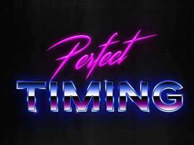 80's Style Logo 80s style chromatic chrome design illustration logo logos minimal retro retro design