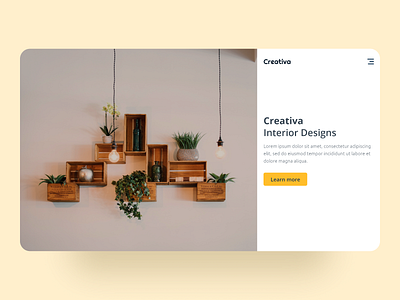 Creativa - Landing Page behance branding dailyui landing page minimal stark trent ui ui design ui inspiration uiux user interface design ux web web design