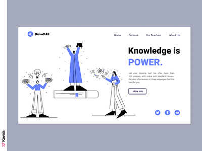 E-learning website daily ui dailyui e learning figma homepage illustration illustrations kavala landing page learning online school ui ui design uiux