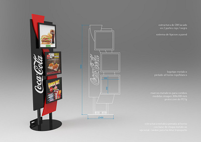 Coca-Cola Combos 3d design display expositor plv pop