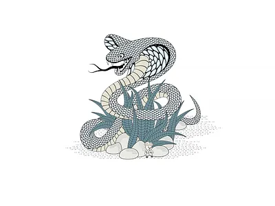 Snake animation design flat illustration vector 平面 插图 设计