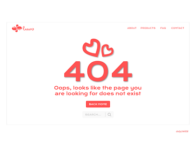 dailyUI 008 404 404pageerror design web webdesign
