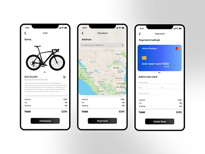 Checkout App screen app checkout checkout form checkout process dailyui design ui ux