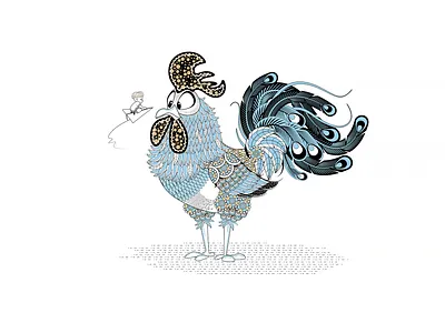 Chicken animation design flat illustration vector 平面 插图 设计