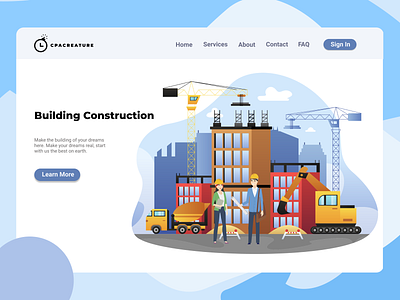 Construction Website UI UX branding construction website consultant consulting contractor design figma illustration logo ui ui design ux vector